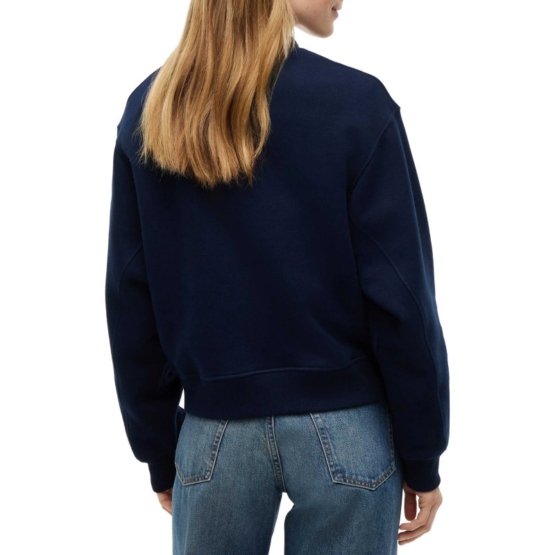 Tommy Hilfiger Sweatshirt Logo Relaxed Terry-Dark Blue Tommy Hilfiger Sweatshirt Logo Relaxed Terry-Dark Blue