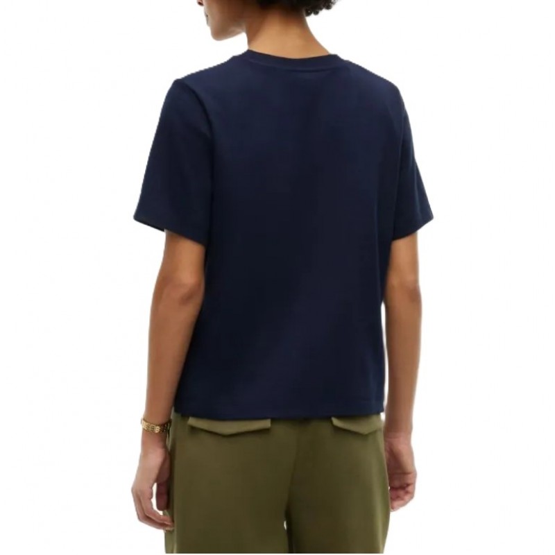 Tommy Hilfiger T-Shirt Gold Script Modern Crew Neck-Space Blue Tommy Hilfiger T-Shirt Gold Script Modern Crew Neck-Space Blue