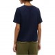 Tommy Hilfiger T-Shirt Gold Script Modern Crew Neck-Space Blue Tommy Hilfiger T-Shirt Gold Script Modern Crew Neck-Space Blue