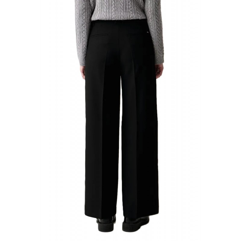 Tommy Hilfiger Trousers Tuxedo Wide Straight-Black Tommy Hilfiger Trousers Tuxedo Wide Straight-Black