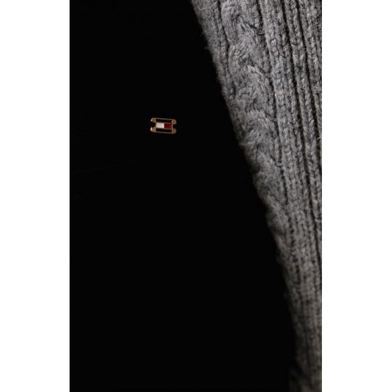Tommy Hilfiger Trousers Tuxedo Wide Straight-Black Tommy Hilfiger Trousers Tuxedo Wide Straight-Black