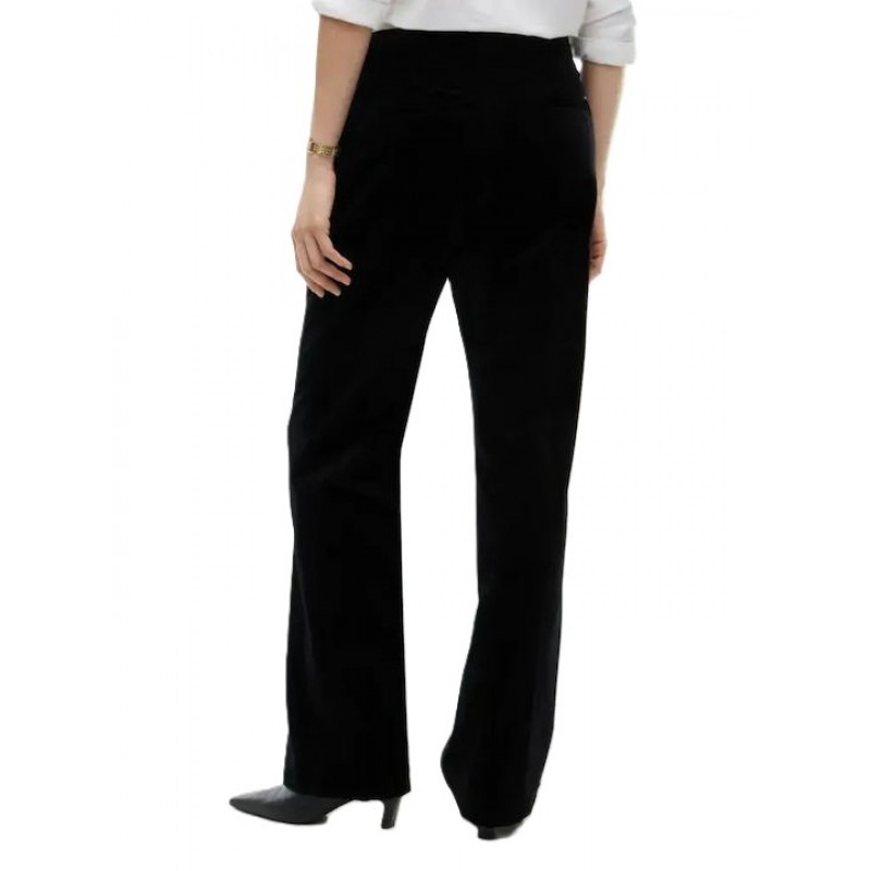 Tommy Hilfiger Trousers Velvet Slim Bootcut-Black