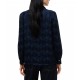 Tommy Hilfiger Shirt Fluid Jacquard Tie Detail-Dark Blue