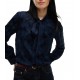 Tommy Hilfiger Shirt Fluid Jacquard Tie Detail-Dark Blue