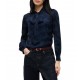 Tommy Hilfiger Shirt Fluid Jacquard Tie Detail-Dark Blue
