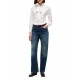 Tommy Hilfiger Shirt Fluid Jacquard Tie Detail-Ivory Silk Tommy Hilfiger Shirt Fluid Jacquard Tie Detail-Ivory Silk
