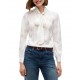 Tommy Hilfiger Shirt Fluid Jacquard Tie Detail-Ivory Silk Tommy Hilfiger Shirt Fluid Jacquard Tie Detail-Ivory Silk