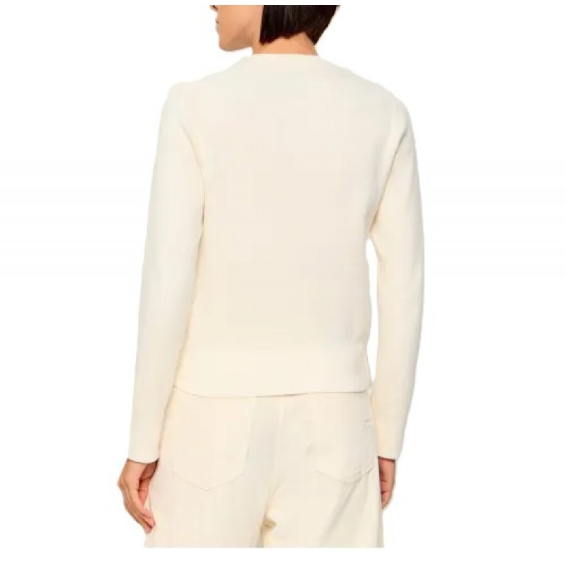 Tommy Hilfiger Sweater Knit Crew Neck-Ecru Tommy Hilfiger Sweater Knit Crew Neck-Ecru