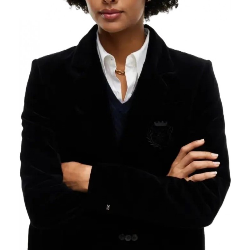 Tommy Hilfiger Blazer Classic Velvet Crest-Black Tommy Hilfiger Blazer Classic Velvet Crest-Black