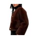 Tommy Hilfiger Jacket Faux Fur-Chocolate Tommy Hilfiger Jacket Faux Fur-Chocolate