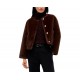 Tommy Hilfiger Jacket Faux Fur-Chocolate Tommy Hilfiger Jacket Faux Fur-Chocolate