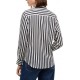 Tommy Hilfiger Shirt Stripe Fluid Regular-Dark Blue/Ecru Tommy Hilfiger Shirt Stripe Fluid Regular-Dark Blue/Ecru