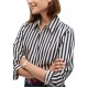 Tommy Hilfiger Shirt Stripe Fluid Regular-Dark Blue/Ecru Tommy Hilfiger Shirt Stripe Fluid Regular-Dark Blue/Ecru