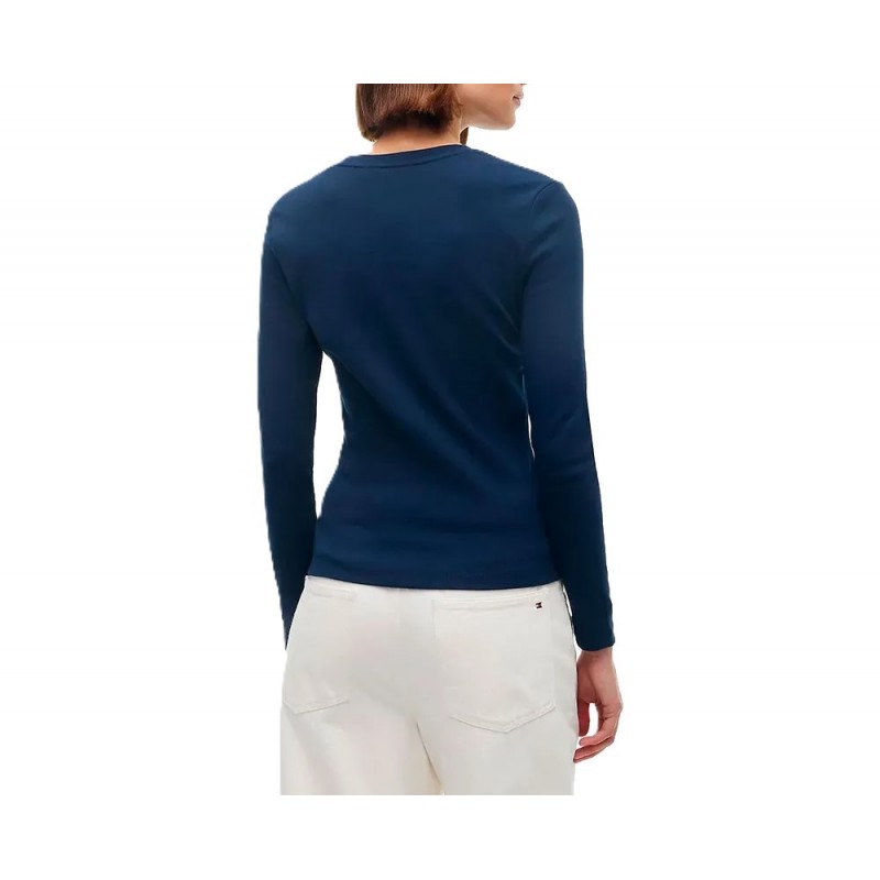 Tommy Hilfiger T-Shirt Long Sleeve Cody Slim-Dark Blue Tommy Hilfiger T-Shirt Long Sleeve Cody Slim-Dark Blue