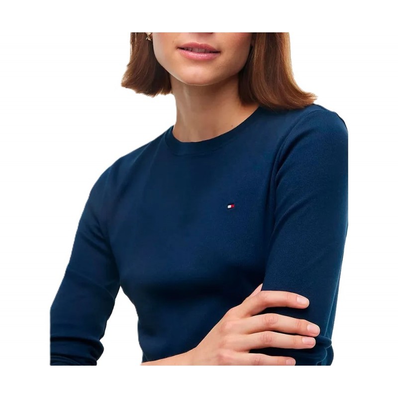Tommy Hilfiger T-Shirt Long Sleeve Cody Slim-Dark Blue Tommy Hilfiger T-Shirt Long Sleeve Cody Slim-Dark Blue