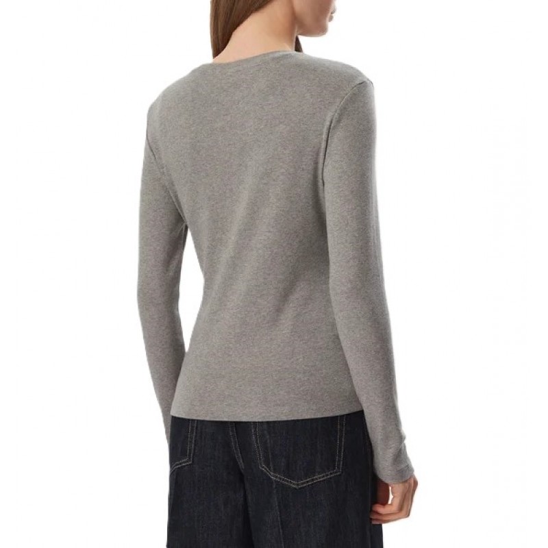 Tommy Hilfiger T-Shirt Long Sleeve Cody Slim-Medium Grey Heather
