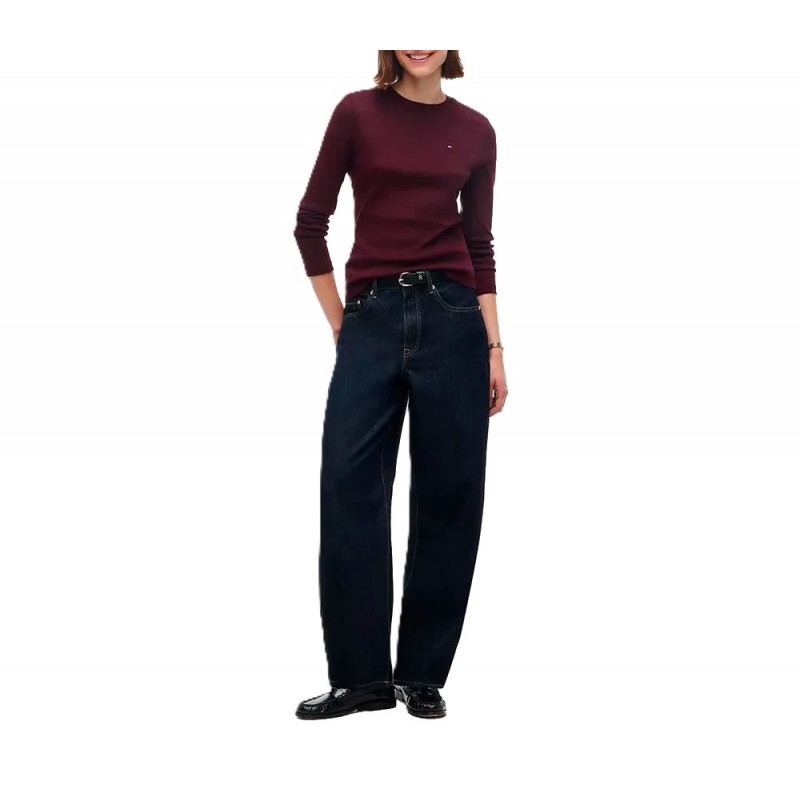 Tommy Hilfiger T-Shirt Long Sleeve Cody Slim-Deep Burgundy Tommy Hilfiger T-Shirt Long Sleeve Cody Slim-Deep Burgundy