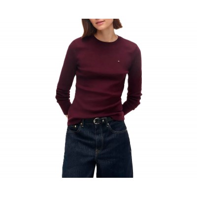 Tommy Hilfiger T-Shirt Long Sleeve Cody Slim-Deep Burgundy Tommy Hilfiger T-Shirt Long Sleeve Cody Slim-Deep Burgundy