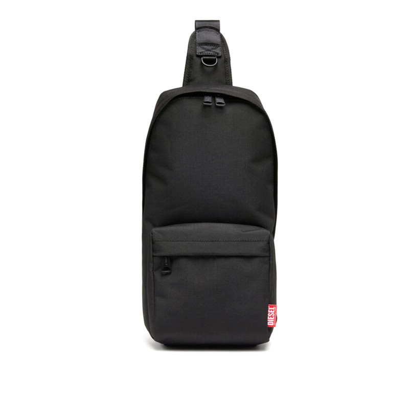 Diesel Sling Backpack In Heavy-Duty Shell-Black