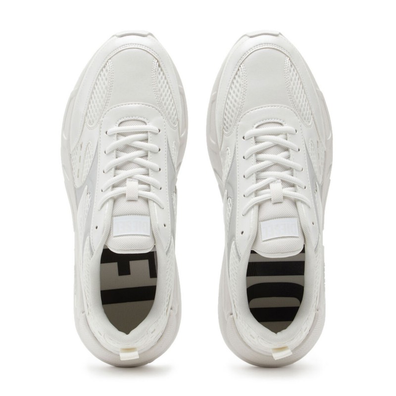 Diesel Sneakers In Mesh & Suede S-Serendipity Sport-Blanc
