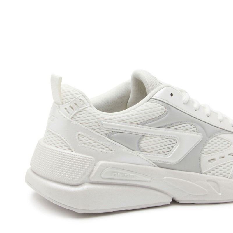 Diesel Sneakers In Mesh & Suede S-Serendipity Sport-Blanc