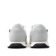 Diesel Mixed Material Sneakers With Contrast Tread-Barely White/Black Oyster