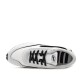 Diesel Mixed Material Sneakers With Contrast Tread-Barely White/Black Oyster
