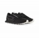 Diesel Mixed Material Sneakers With Contrast Tread-Black/White