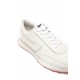 Diesel Mixed Material Sneakers With Contrast Tread-Tofu/Coral