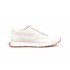 Diesel Mixed Material Sneakers With Contrast Tread-Tofu/Coral