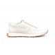 Diesel Mixed Material Sneakers With Contrast Tread-Tofu/Coral