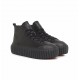Diesel High-Top Platform Sneakers In Leather S-Hanami-Black