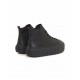 Diesel High-Top Platform Sneakers In Leather S-Hanami-Black