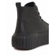 Diesel High-Top Platform Sneakers In Leather S-Hanami-Black