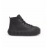 Diesel High-Top Platform Sneakers In Leather S-Hanami-Black