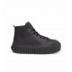 Diesel High-Top Platform Sneakers In Leather S-Hanami-Black