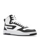 Diesel Mid Sneakers S-Ukiyo In Suede & Leather-Black/White