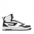 Diesel Mid Sneakers S-Ukiyo In Suede & Leather-Black/White