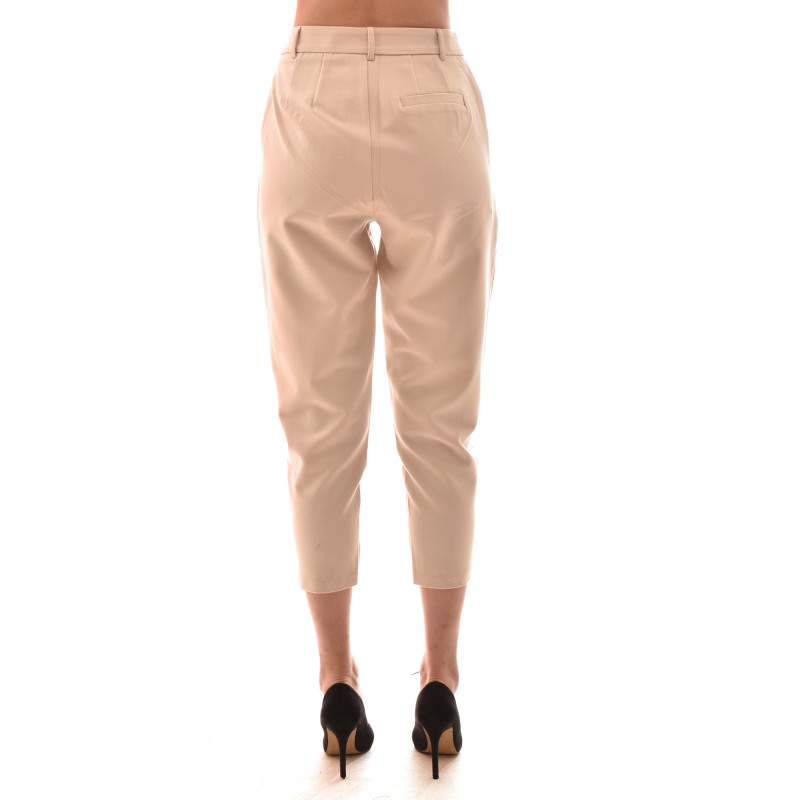 Lotus Eaters Relaxed Fit Crepe Trousers-Cream