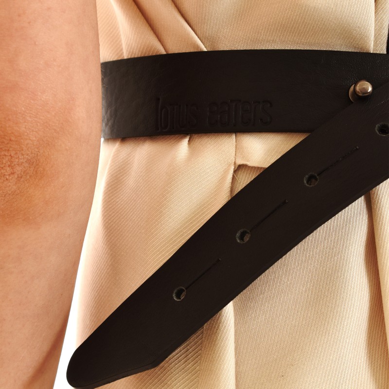 Lotus Eaters Belt With Pocket-Black